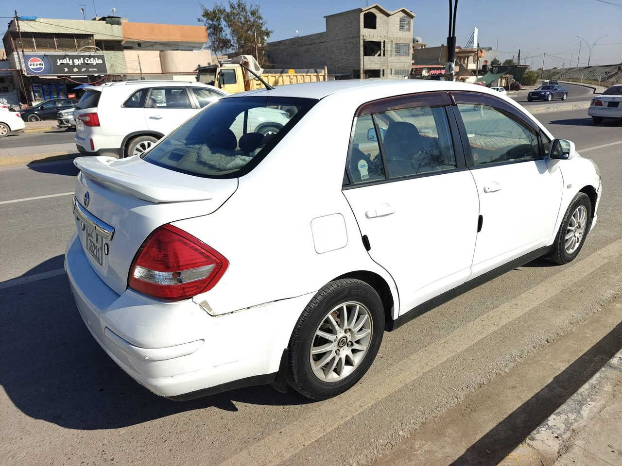 السلام عليكم 
نيسان تيدا 2008 بدون صبغ 
شرط كير محرك تدفئة تبريد شغال
بيها كوبون والسيارة بأسمي
السعر 82 شراي اتصل ***********
