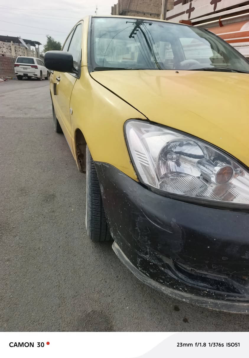 سلام عليكم لانسر ميستبوشي ٢٠٠٧ كير أوتوماتيك محرك ١٦٠٠ مصفرة هيئة وغرامة بيه ضرب بل خلف بس ما وصل للحوض سعره 62 وبيه مجال الاتصال ***********
