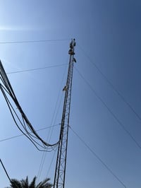 برجين للبيع واحد 35 والثاني 45 الطول 15 متر مع غراضه كامل السكترات عدد...