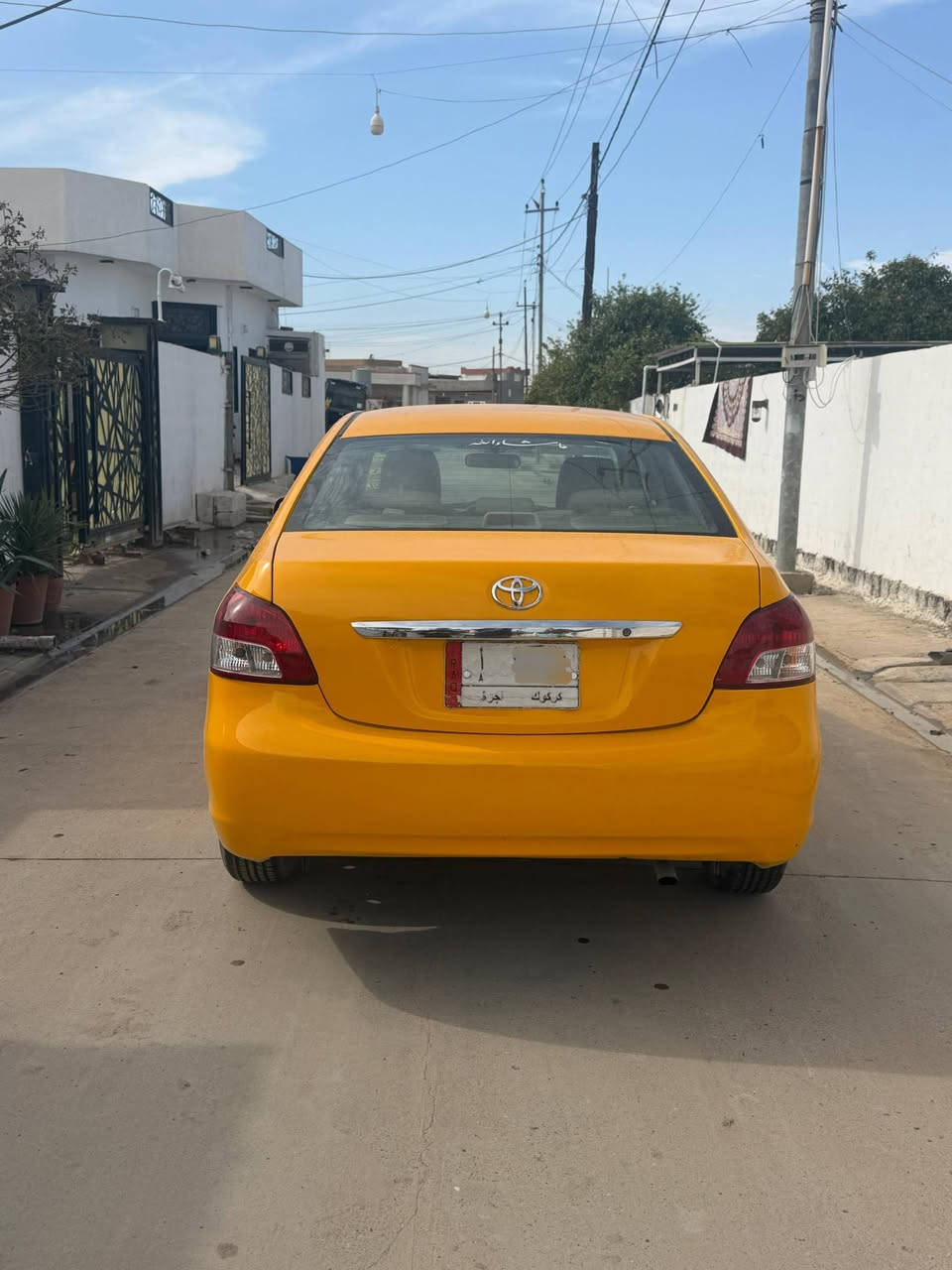 تيوتا يارس 2007 كندي
بدون ضربه كلين رقم كركوك صاحبه الشرعي بكركوك شرط التحويل كير اوتو مشروع وطني لغاية 2029 نقابه او غرامات مصفر 
رقم صاحب السياره ***********
السعر 76
