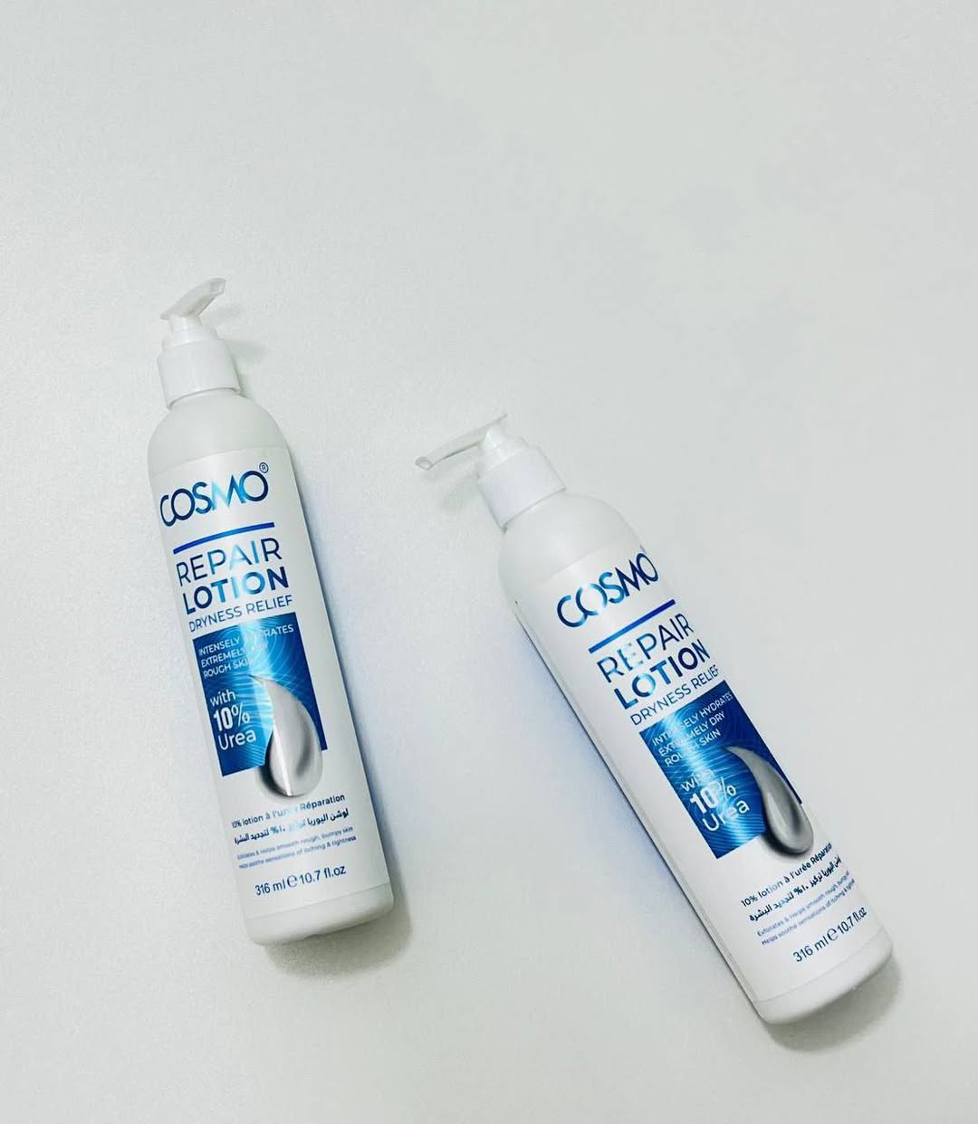 هذا هو لوشن كوزمو ريبير (Cosmo Repair Lotion). 
يحتوي على تركيبة غنية بنسبة 10% من اليوريا التي تساعد على تجديد خلايا البشرة وترطيبها بعمق.
يوفر ترطيبًا مكثفًا للبشرة الجافة والخشنة للغاية.
يساعد على استعادة حاجز الرطوبة الطبيعي للبشرة.
يقشر خلايا الجلد الميتة بلطف ويقلل من الخشونة.
يمتص بسرعة ويساعد على تهدئة التهيج والشعور بالحكة والشد.


**إذا كنت صاحب هذا الإعلان وتريد حذفه لأي سبب، رجاءا أرسل رسالة إلى الدعم الفني**
