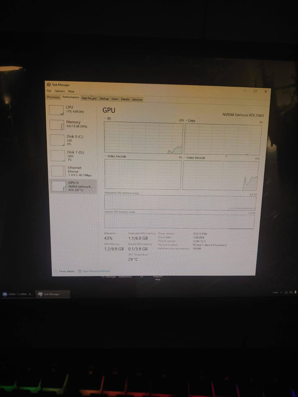 السلام عليكم 
حاسبة للبيع 

المواصفات 

المعالج: Ryzen 5 4650g pro 

الكرت شاشه:rtx 2060 6gb zotac نظيف 

الرامات:16gb xpG تبريد مائي بل رامات سرعته 3600MZ
2x8 (بل صوره موضحه بس قطعه وحده والثايه موجوده) 

البورد:b450 اسوس سلوتين رام 

البورسبلاي:750w برونز 

المبرد:هوائي من ديب كوول 

هاردات: 128ssd
512 hdd
حاسبه نظيفه وكامله يعني شكل والعب 

السعر:650 قفل قفل لاتدخل وتعامل بس 
رقمي الاول:***********
رقمي الثاني:***********
بيع فقط بدون مراوس 

ادمن🌹
