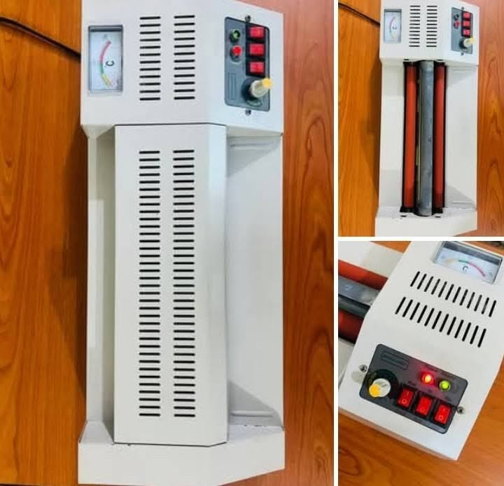 1. ماكينة التغليف الحراري (Laminator Machine 260)
​النوع: جهاز تغليف حراري للأعمال الشاقة (Heavy Duty).
​المميزات: يحتوي على تروس وحديد داخلي يتحمل العمل المستمر، مع إمكانية التحكم بالحرارة وسحب الورق العكسي في حال الانحشار.
​الاستخدام: تغليف الهويات، الشهادات، والمستندات بجميع الأحجام.
​الحالة: جديدة مامفتوحة
​2. ماكينة التجليد والتثقيب (Deli Comb Binding Machine 3871)
​الماركة: Deli (موديل 3871 الأصلي).
​قدرة التثقيب: يثقب حتى 12 ورقة في المرة الواحدة.
​قدرة التجليد: يجلّد ملازم وكتب تصل إلى 350 ورقة.
​الاستخدام: عمل الملازم والدفاتر باستخدام الحلقات البلاستيكية (السيم الحلزوني/الحراري).
​الحالة:جديدة ومامفتوحة بتغليفها
الي يريدهم يراسلني واتس على الرقم ***********
