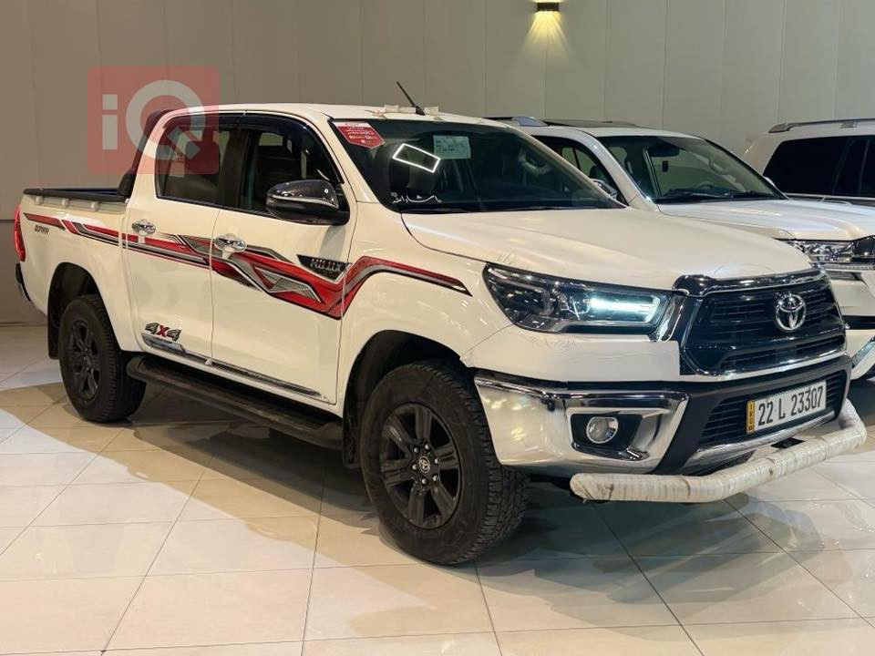 بيكب هايلوكس موديل ٢٠٢٥ دفع رباعي 4x4
2.7 4سلندر
ماشية ٣الاف 
مكفولة كفالة عامة 
بنيد هايدروليك مع اضاءة للمحرك
اضاءة واشارة لدات
كامرة خلفية
دخول بصمة
تشغيل بصمة
اشارات بالمراية
طي مرايا كهربائي 
تبريد مقاعد 
نقطة عمياء 
تبريد خلفي
تحت ضمان شركة ساس 
مستعجل على البيع بسبب عملية لوالدي 

السعر ٣١٠٠٠$ قفل قفل
رقمي ***********
***********

اتصل مباشرة وعذرا عالاطالة
