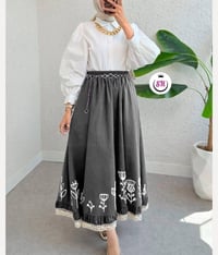 طقم تنورة وقميص • باربي تقيل • مقاسات M-4XL