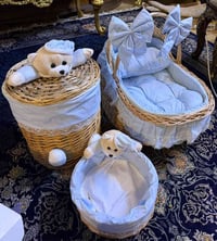 سلة ملابس • حجم كبير • قطن ١٠٠٪