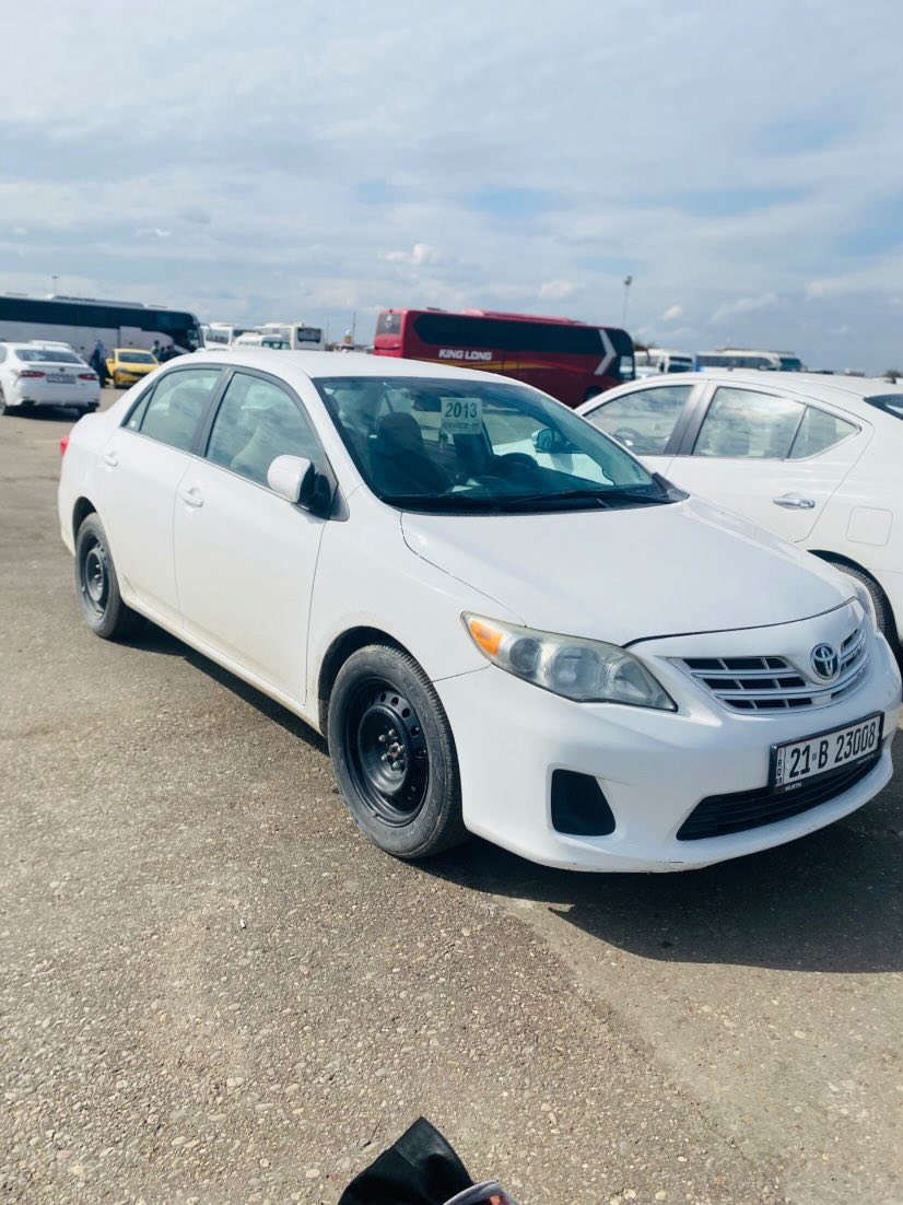 للـبيع  "
 
كـورلا 2013  محرك 18 سياره مكفوله من كلشي فقط بيه باب السايق شادينه بلاد . 
سعره 160 $ وبيه مجال حك الجيه  اي استفسار خابر بلرقم ***********
