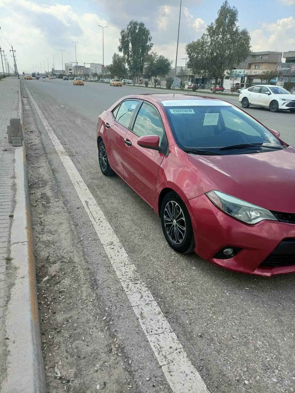كورلا موديل 2016 صبغ احزام كلها شرط السعر 105 وبيها مجال المكان الشركاط /***********
