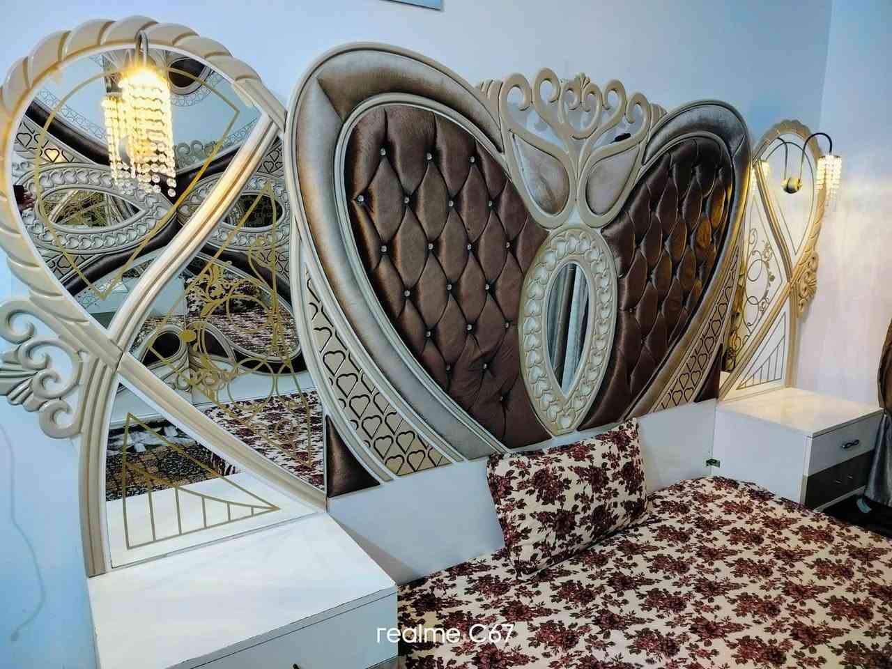 غرفة نوم تركي مستعمل متكون 9 قطع  نظافة 95% للبيع استفسار ع رقم ***********
