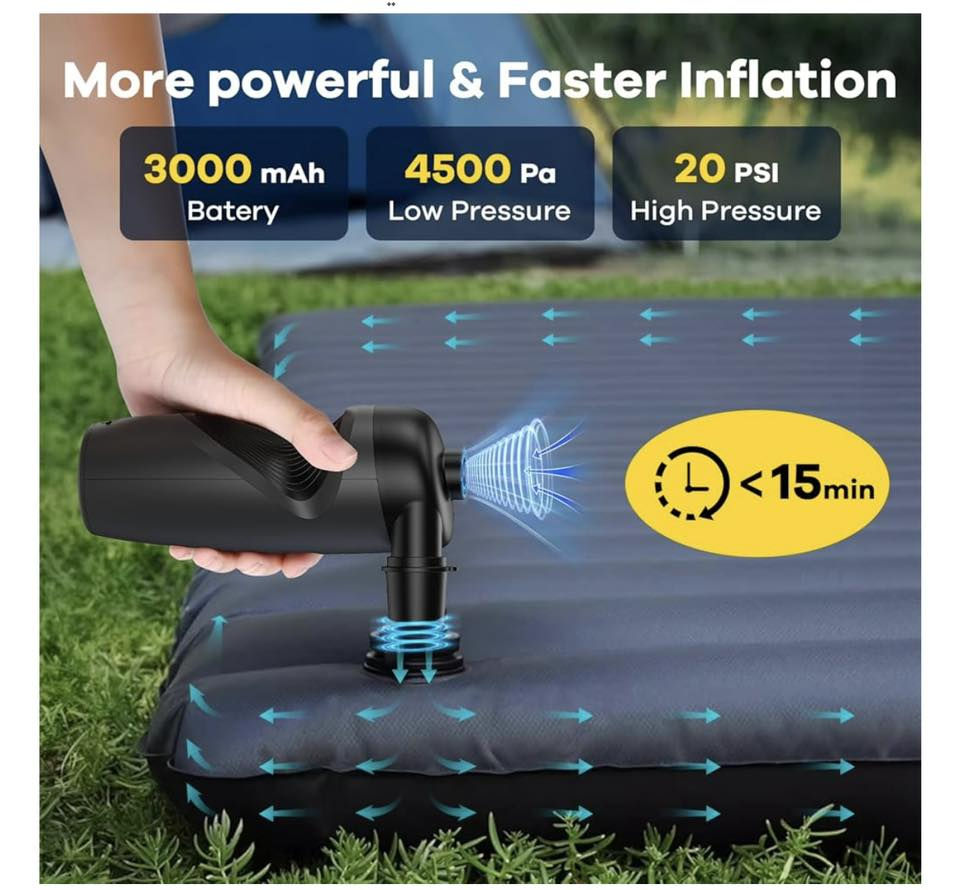 السلام عليكم
متوفر جهاز نفخ على الشحن 
مفيد للسفر والتخيم 
ينفخ خيم مسابح بلمات اطارات 
كافة الملحقات ويا  تواصل خاص


**إذا كنت صاحب هذا الإعلان وتريد حذفه لأي سبب، رجاءا أرسل رسالة إلى الدعم الفني**