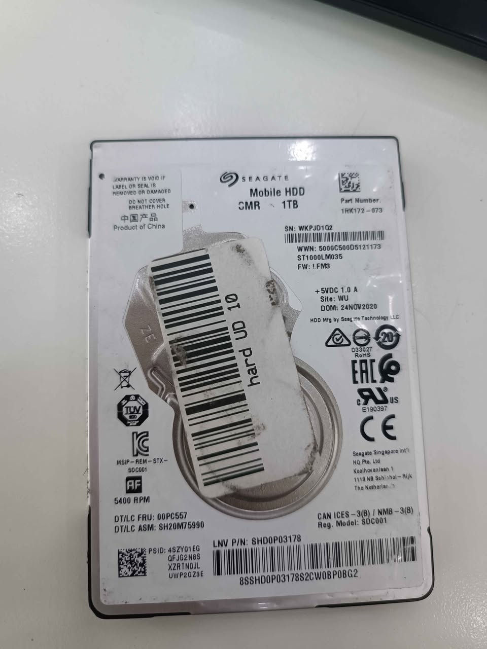 السلام عليكم هارد واحد تيرا مع التوصيل 30 
شغال ومفحوص ماركة معروفة SEAGATE
🔴 متوفر توصيل تكدر تستخدمة خارجي تربطله راك 
او داخلي 🔴نوعية ممتازة جدا 🔴 بغداد, العراق


**إذا كنت صاحب هذا الإعلان وتريد حذفه لأي سبب، رجاءا أرسل رسالة إلى الدعم الفني**