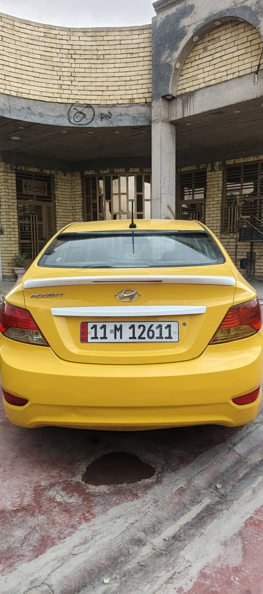 اكسنت 2014وارد امريكي ليبل واحد ما عدا البنيد وراجع  نفسه باردد
مكفوله من الغد وشاصي ولكص ورباك  مكينه وكير تخم تاير وباتري جديد سياره ممشتغله تكسي مال جناي العنوان بغداد رقم ***********
