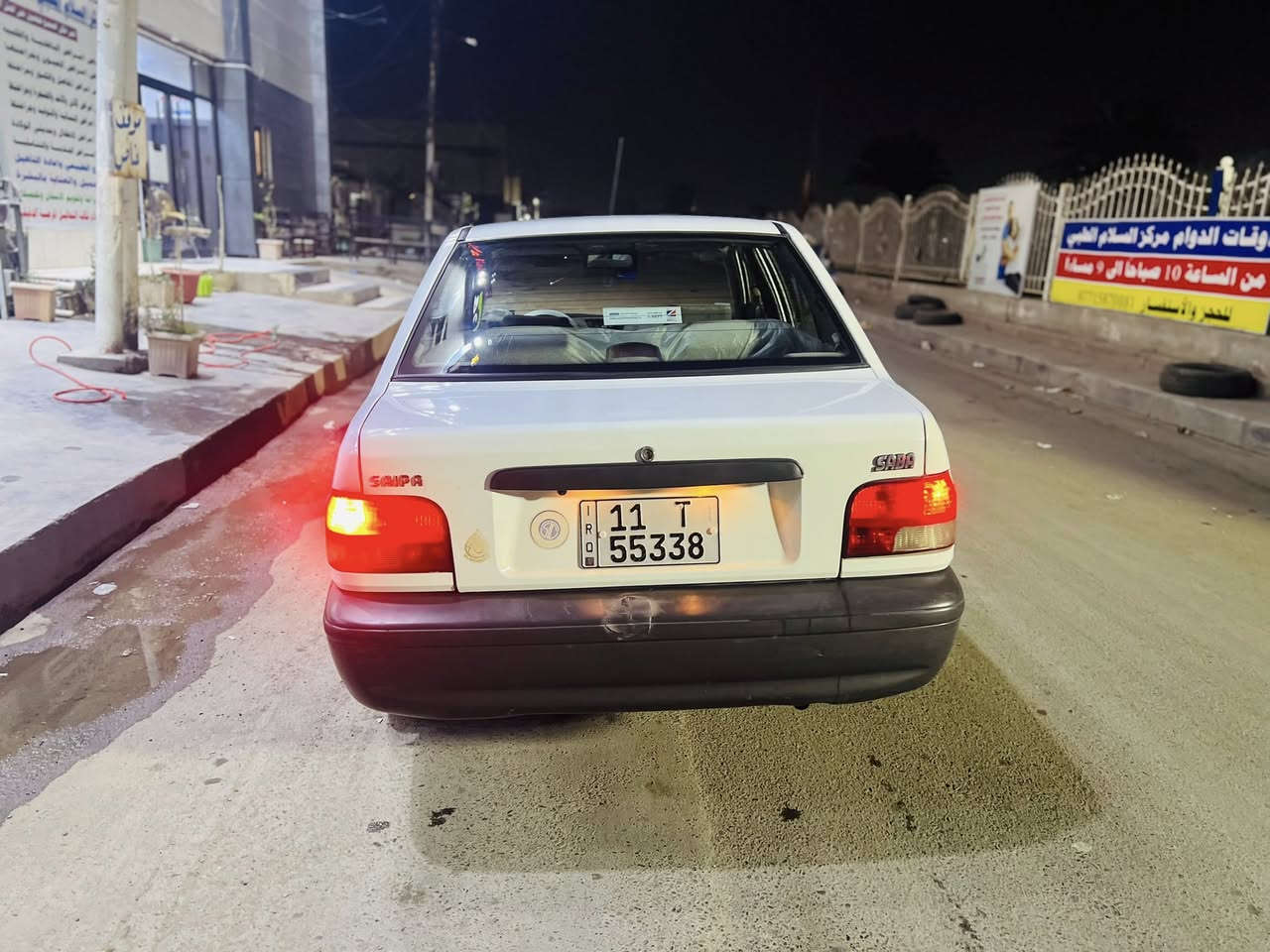 السلام عليكم سايبا. 2018سياره جديده تخم تاير جديد صدر قبل شهر بدلته سياره خيرمن الله ماناقصها شي  بيها الجاملغ الامامي جهت السايق زلغه ابو تكتك وصبغته وصورته موجوده بدون ضرر فقط صبغ السعر 53وبيها مجال 
مكان سياره مدينه الصدر الحبيبيه اتصال  ***********
