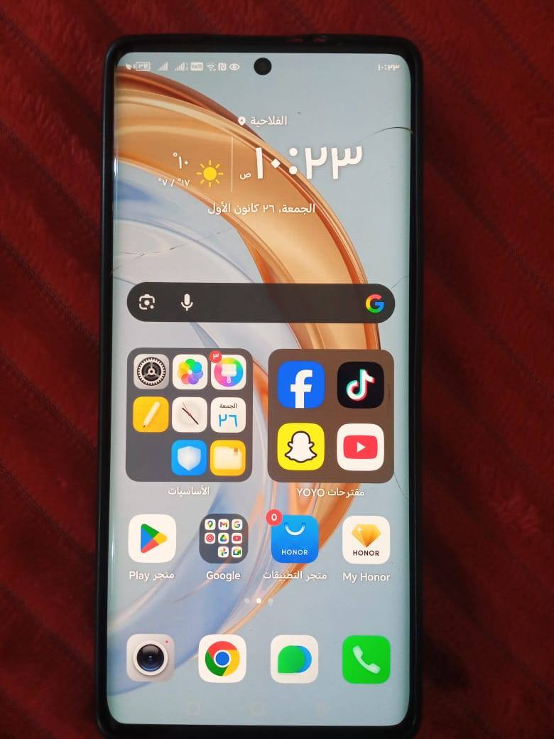 سلام عليكم للبيع جهاز هونر x9a  ذاكرته 256 جهاز مابي اي نقص فقط مبدل شاشه جهاز سعر 130 وبي مجال العنوان كوت شارع النفط ***********
