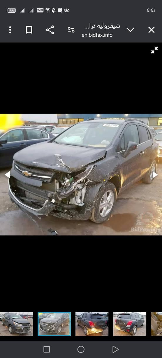 شوفرليت تراكس موديل 18 رقم بغداد
صور حادثها مرفقة بالمنشور تبديل بنيد فقط 
كشنات جلد مطعم بمخمل 
تحكم استيرن كامل 
شاشة اعطال 
شاشة عرض ابل كار واندرويد 
تشغيل بصمة 
4 ابواب بصمة 
جنطة بصمة 
ماشية 70000 الف قابل للزيادة
وكثير من المواصفات 
السعر 105
مكانها كربلاء
***********

