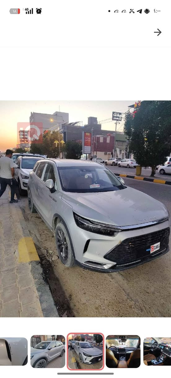 بايك اكس 7 مديل 2025 ماشية 10٫000
مكفوله سياره من كلشي عده الشخطه الموضحه بالصورة سعر السيارة بالشركه هسا ,32 مليون بدون لوحات 

المواصفات 
محرك 1500 تون تيربو 
كامرات 360 درجه مع كامرات تسجيل داخليه وخارجيه
تشتغل ببصمه العين بمجرد دخولك للسيارة
كشنات تدفاه تبريد
ستيرن تدفاه تبريد
قياه ذاتيه 
مثبت سرعه 
مانع اصطدام امامي
كير 7 سرعات مع دبل كلج
ضمان بالمحرك والكير ست سنوات والكهربائيات 

مكان السياره نجف النجف, العراق


**إذا كنت صاحب هذا الإعلان وتريد حذفه لأي سبب، رجاءا أرسل رسالة إلى الدعم الفني**