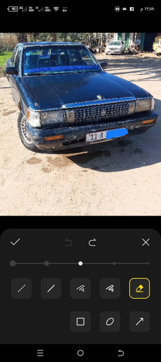 سلام عليكم ورحمه الله وبركاته سياره  اللبيع  سوبر سيدان موديل 91 سياره بسمي رقم بغداد كير ومكينه خير من الله ذي قار قضاءالنصر سعر38 بيه مجال ***********  رقم بي واساب
