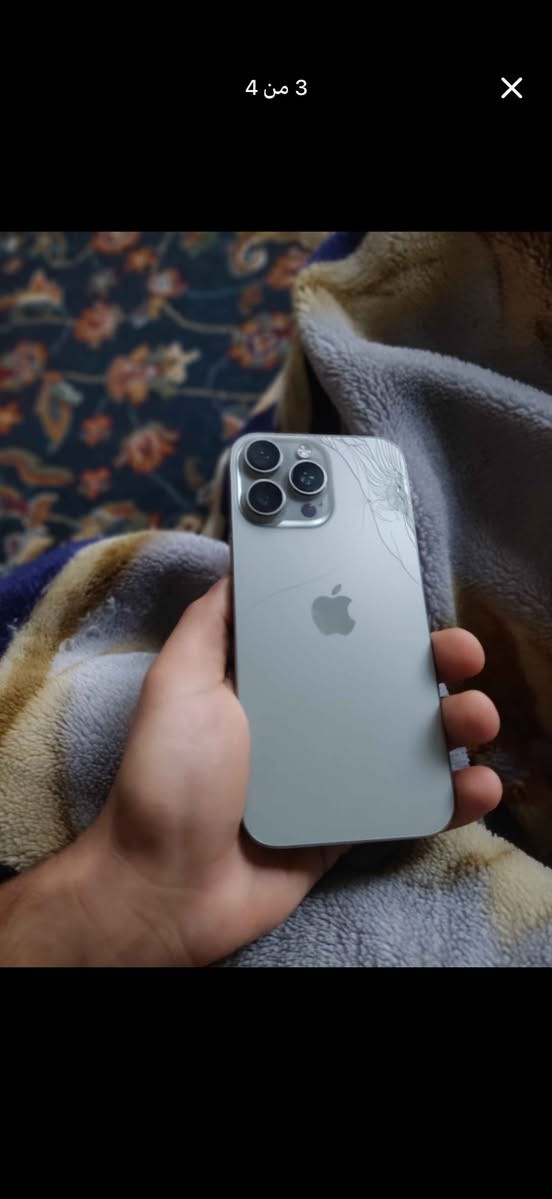 المراوس آيفون ١٦ برو ماكس ٢٥٦ نظيف حيل ١٠٠٪؜ بطاريته ٩٥ مكاني فلوجه


**إذا كنت صاحب هذا الإعلان وتريد حذفه لأي سبب، رجاءا أرسل رسالة إلى الدعم الفني**