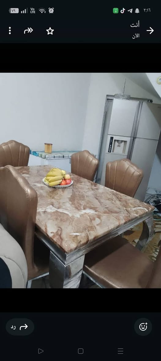 ميز طعام مرمر 6كراسي نضيف شراي خاص


**إذا كنت صاحب هذا الإعلان وتريد حذفه لأي سبب، رجاءا أرسل رسالة إلى الدعم الفني**