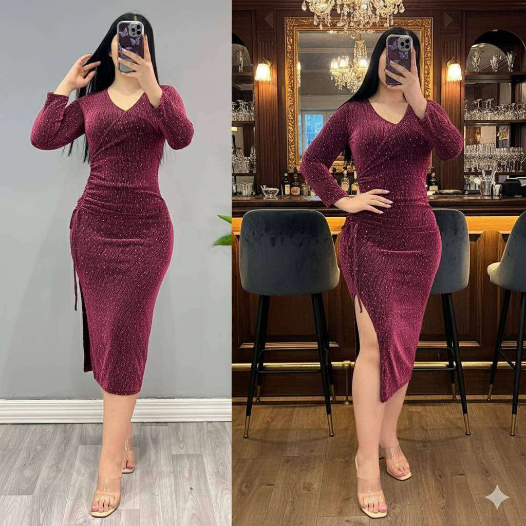 ✨ إطلالة العيد والمناسبات تبدأ من هنا ✨

فستان أنيق بتصميم راقي ولمعة ناعمة يخطف الأنظار 🤍
فستان أنثوي مرتب مع فتحة جانبية تعطيك إطلالة فخمة ومميزة في العيد 💕

قماش سلفر ستريتش بلمعة مرشوش ستراس 🤍

القياسات : فري سايز يلبس من وزن 50 ألى وزن 85 كيلو قماش مطاط ✔️ 

السعر  ١٨  الف 
🚘يوجد خدمة توصيل لجميع محافظات العراق ٤ الاف🚘


**إذا كنت صاحب هذا الإعلان وتريد حذفه لأي سبب، رجاءا أرسل رسالة إلى الدعم الفني**