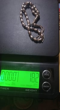 مسبحة فضة • مختومة 925 • ١٨٫٢ غرام