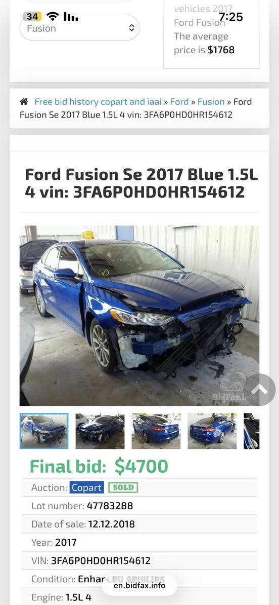 للبيع فورد فيوجن 2017 .SE محرك 1500 تيربو
المواصفات:

‎١ - بصمه تشغيل اصلي شركه وكود ع الباب
‎٢-كامره دواره اصليه 
‎٣-تبريد امامي وخلفي
‎٤- حساسات خلفيه اصل
‎ه - كشنات السائق والي جنبه كهربائي
‎٦ - كير ماوس 
‎٧-لد امامي نهاري وليلي
‎٨-فول تحكم استيرن
‎۹ - شاشه كبيرة لمس
‎١٠ - ستيرن- نضام مود درايف ٣ انضمه للقياده ... عادي ورياضي واقتصادي

‎۱۱ - شاشه صغيره بالدشبول للترحيب ولاعطاء العطلات
‎۱۲ - حساس اطار شاشه اعطال

١٤- نضام إطفاء ذاتي للمحرك في الازدحامات لتقليل صرف البنزين واستهلاك المحرك
رقم الشاصي : 
المحرك مفتوح مبدل كازكيت اصلي 
السعر  93 وبي مجال بسيط
السيارة موجودة  بغداد السيديه تقاطع درويش  
***********
