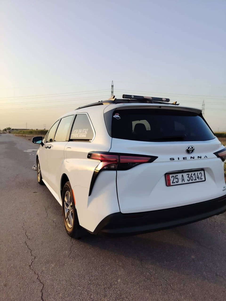 تويوتا سيينا موديل ٢٠٢٢ XLE
ضرر دعامية أمامية فقط بدون دواخل 
رقم أجرة تكسي كركوك 
مكان السيارة كركوك 
 السعر ٢٧٥ وبيها مجال 
بيع او مراوس مع سينا اجرة من موديل ١١وفوك
رقم :***********
