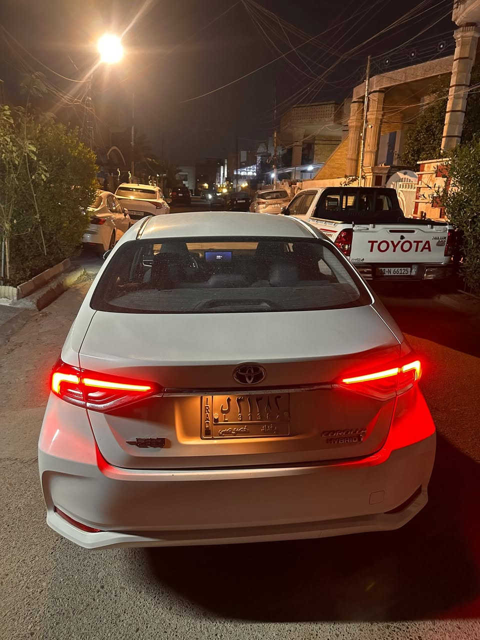 كورلا هايبرد 2023 رقم بغداد شكل خليجي 
السياره ماشيه 44الف 
السياره بيهه بارد خفيف بجاملغ الامامي مصلح بدون صبغ ➕طعجه بجاملغ الخلفي ممصلحه…..باقي السياره مكفوله
سعرهه 143ورقه وبيهه مجال
للاستفسار اكثر ***********
