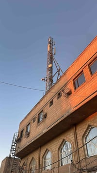 برج اتصالات برج اتصالات حديد فقط مع منضومة كامله وكرفان  قيم وخذ بما ي...