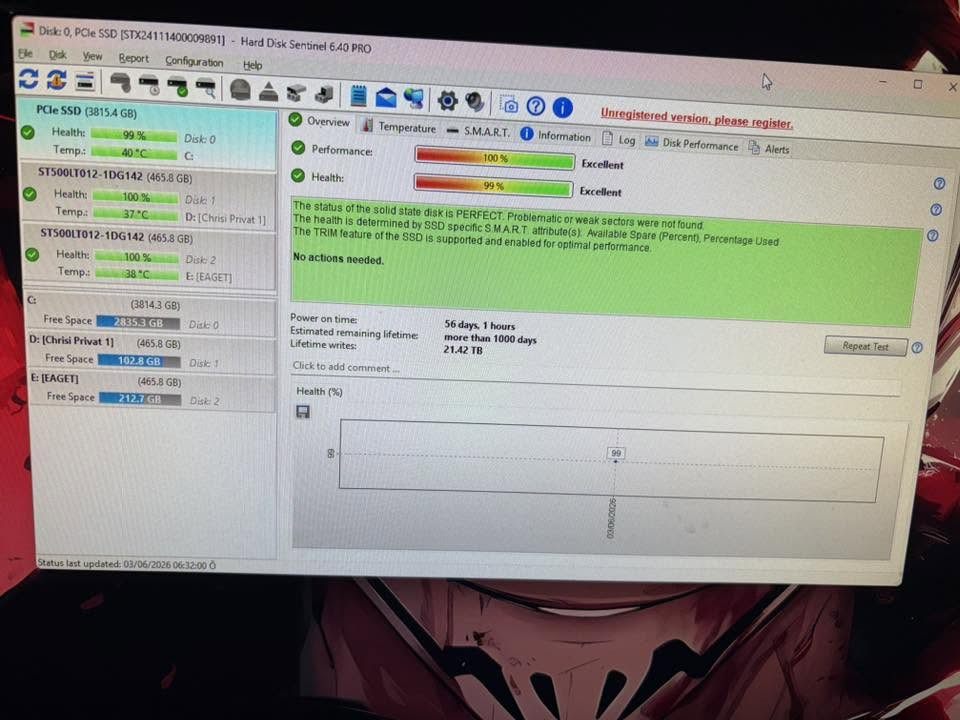 M.2 4TB 7350 MB
Pcle 4.0


**إذا كنت صاحب هذا الإعلان وتريد حذفه لأي سبب، رجاءا أرسل رسالة إلى الدعم الفني**