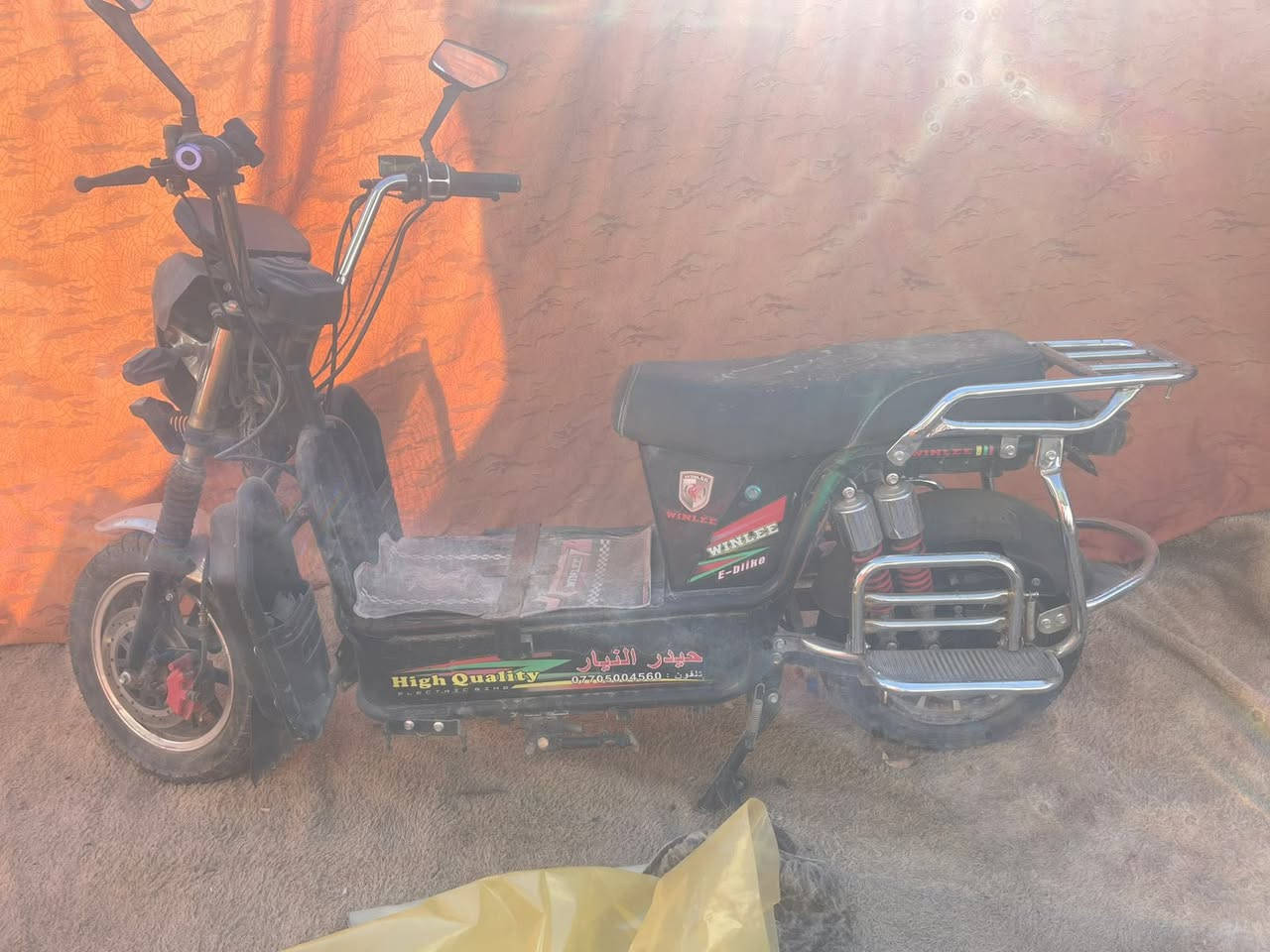 السلام عليكم دراجه شحن موديل 2025 شغاله ومكفوله السعر 600 مكاني بغداد الكرخ‭0776 865 8980‬
