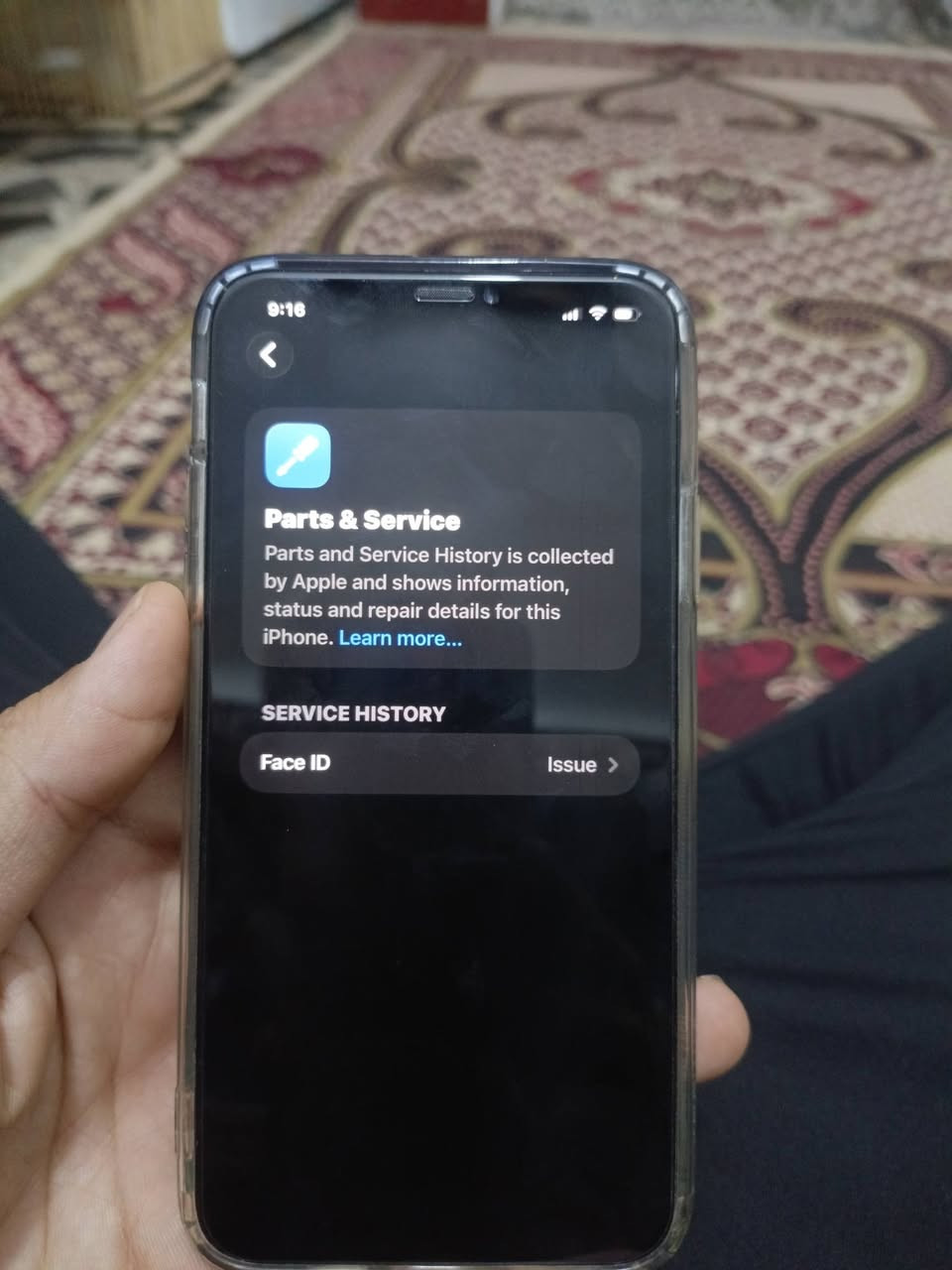 ايفون 11 بروماكس ب 270 الف
جهاز على ايدي نضيف مثل ما بالصور 
الذاكره 256 / بطاريه 88
لون ذهبي مميز جهاز كلشي ممبدل بي 
فقط وكع من ايدي واطلع بي خط بلشاشه صغير كلش
 ما ادري اذا مبين بالصوره وإلفيس ايدي وكف 
مكاني نجف
واتساب/ ***********

