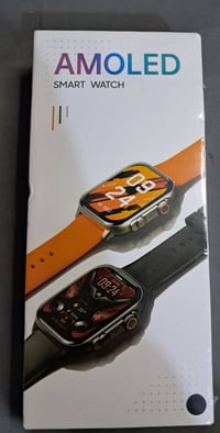 ساعة ذكية • شاشة امولد • لون اسود