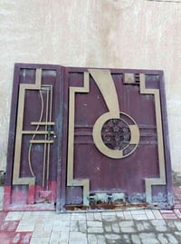 باب حديد ثقيل • ٢م٣٥×٢م٢٠ • كربلاء حي السلام