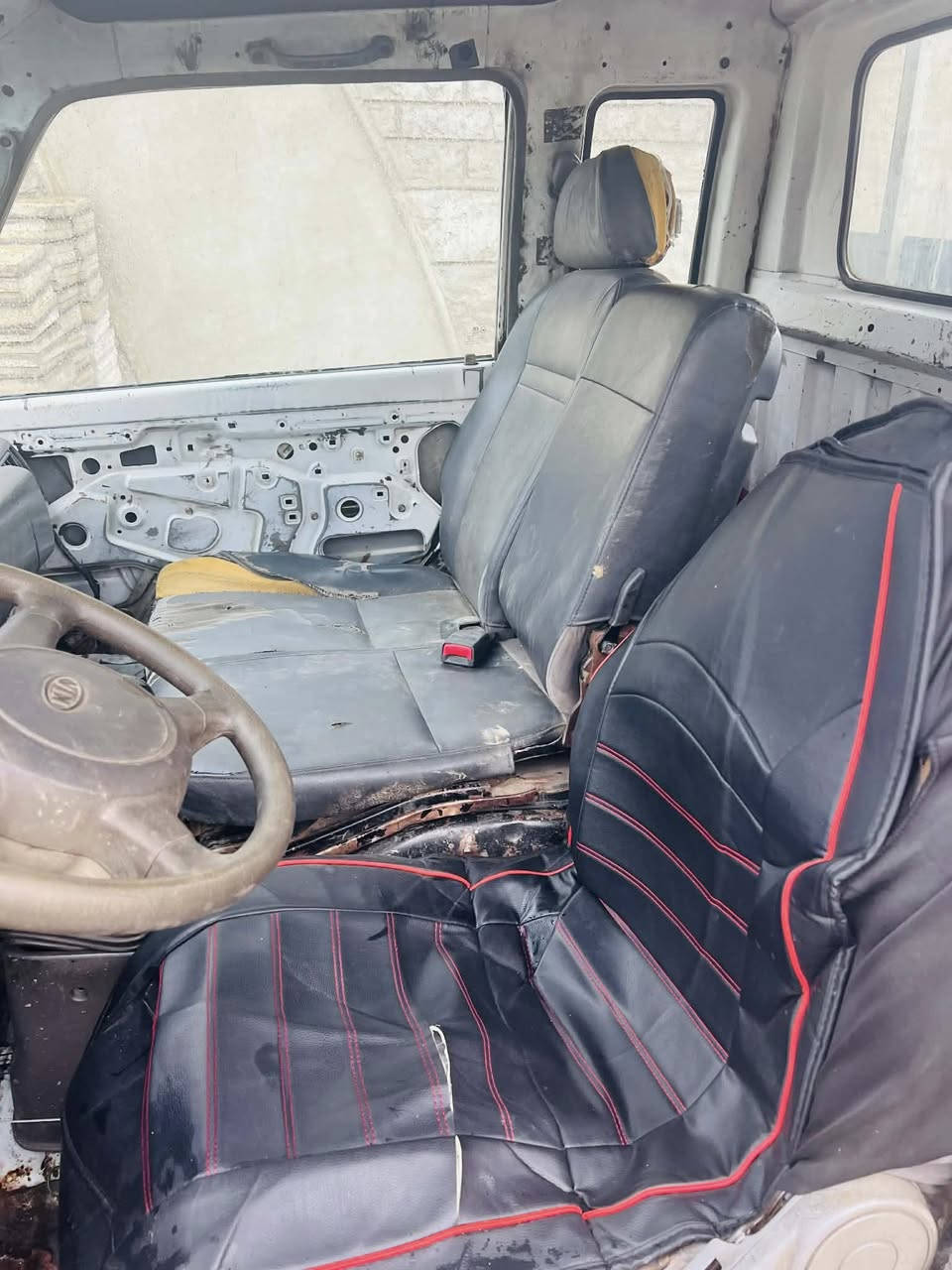 السلام عليكم كيا بنكو للبيع رقم فحص نينوى كمرك مدفوع موديل 1995 محرك كير خير من الله شغاله وتمشي تايرات نضاف صاحبها الشرعي بحي صدام السعر من الاخير 25 
باتري جديد الدينو جديد 
رقم الهاتف ***********
***********
مكاني القوسيات
