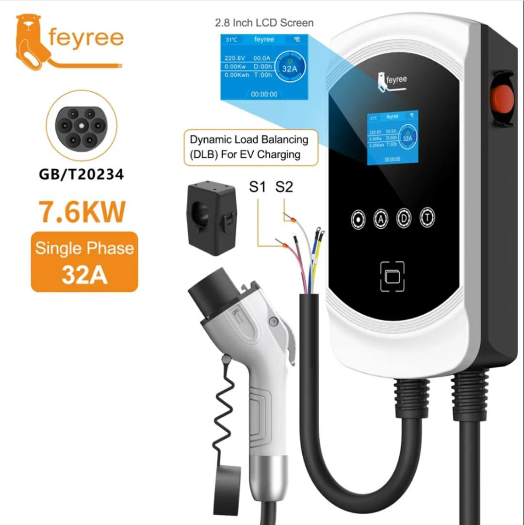 32Am 7.6kw
تتوفر محطة شحن جدارية شركة فايري لسيارات تيسلا 
نظام وافاي وكارت وتحكم يدوي 
إمكانية التحكم في الفولتية ايضا 
للطلب مراسلة الصفحة او الاتصال على الرقم التالي 
*********** واتساب
