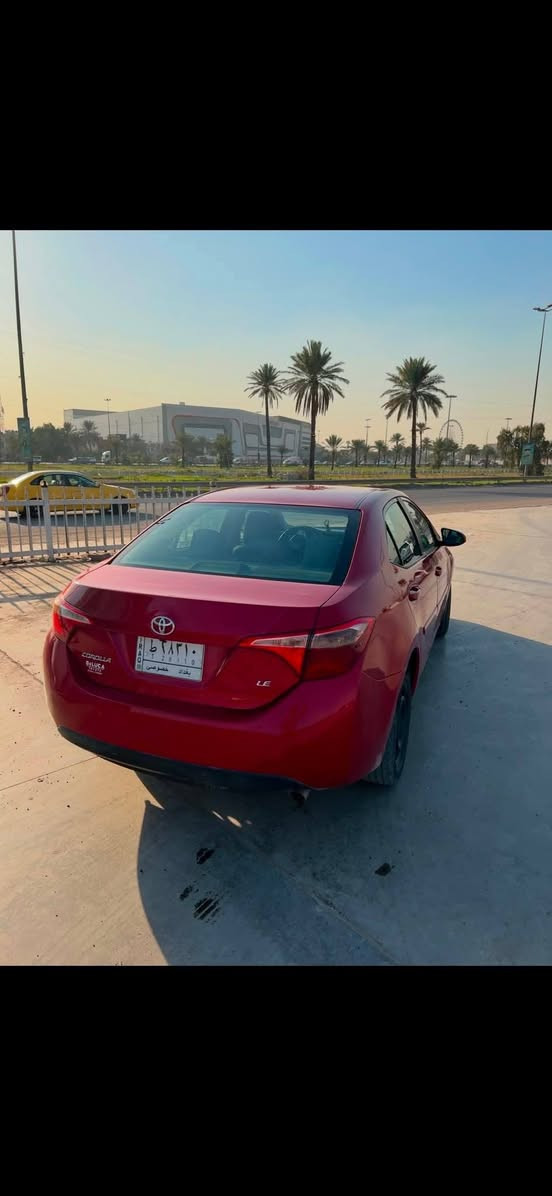 سلام عليكم
كورلاه البيع 2018 موصفات Le معروفه
محرك وكير خير من الله تبريد معروف مال كورلاه ثلج 
وارد أمريكي حادث سياره 
امريكا بيبان اثنين 
وبل العراق صبغت جاملغ أمامي وخلفي شخوط فقط صبغته لجماليه بنفس صفحه
سعر 132 وبي مجال شراي 
سياره بسمي تحويل ثاني يوم
رقمي ***********
