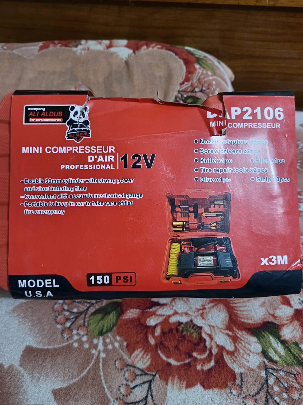 منفاخ اطارات امريكي دبل بستم نحاس ١٠٠/١٠٠ افحص كدام مندوب ياالله تطي فلوس توصيل مجاني 
