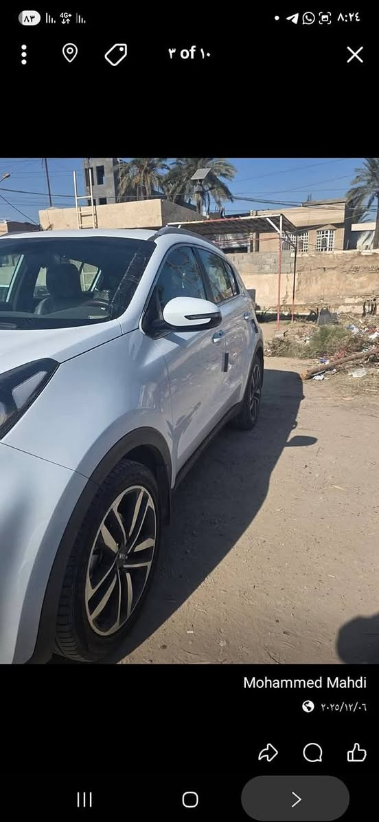 كيا سبورتج مكفول مكلف بالنشر رقم صاحب السياره ***********
