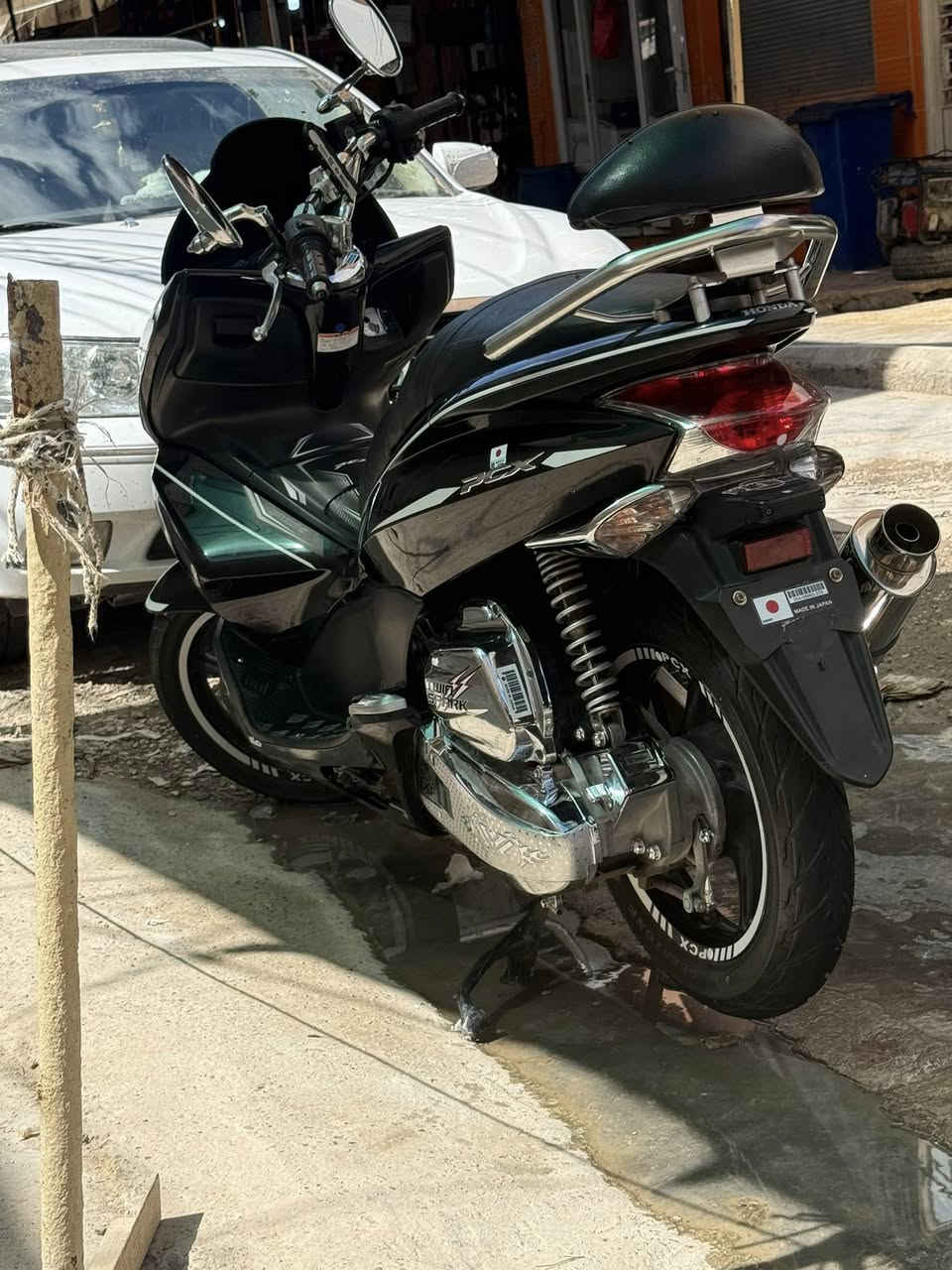 بي سي اكس  جيل اول  كفاله عامه. حته ورقه مزاد بيها   دراجه جديده لوك  ماشيه ٢٢ حقيقي  شرط دراجه مصروف عليه  هواي. كت. كامل. نيكلات حته براغي نيكل  شرط. صالنصه.  بلادي ستيل دراجه .   جديده. بمعنه كلمه.  محرك ١٢٥.  حساس زدحام.  ستان. كهرباي.      ستفسار عله رقم  ***********  مكاني. ديالى. بعقوبه
