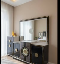 غرفه تجنننن تركيه ٨ قطع مع مرايا طويله اضافيه ضامتها ضخمه ونازكه بنفس ...