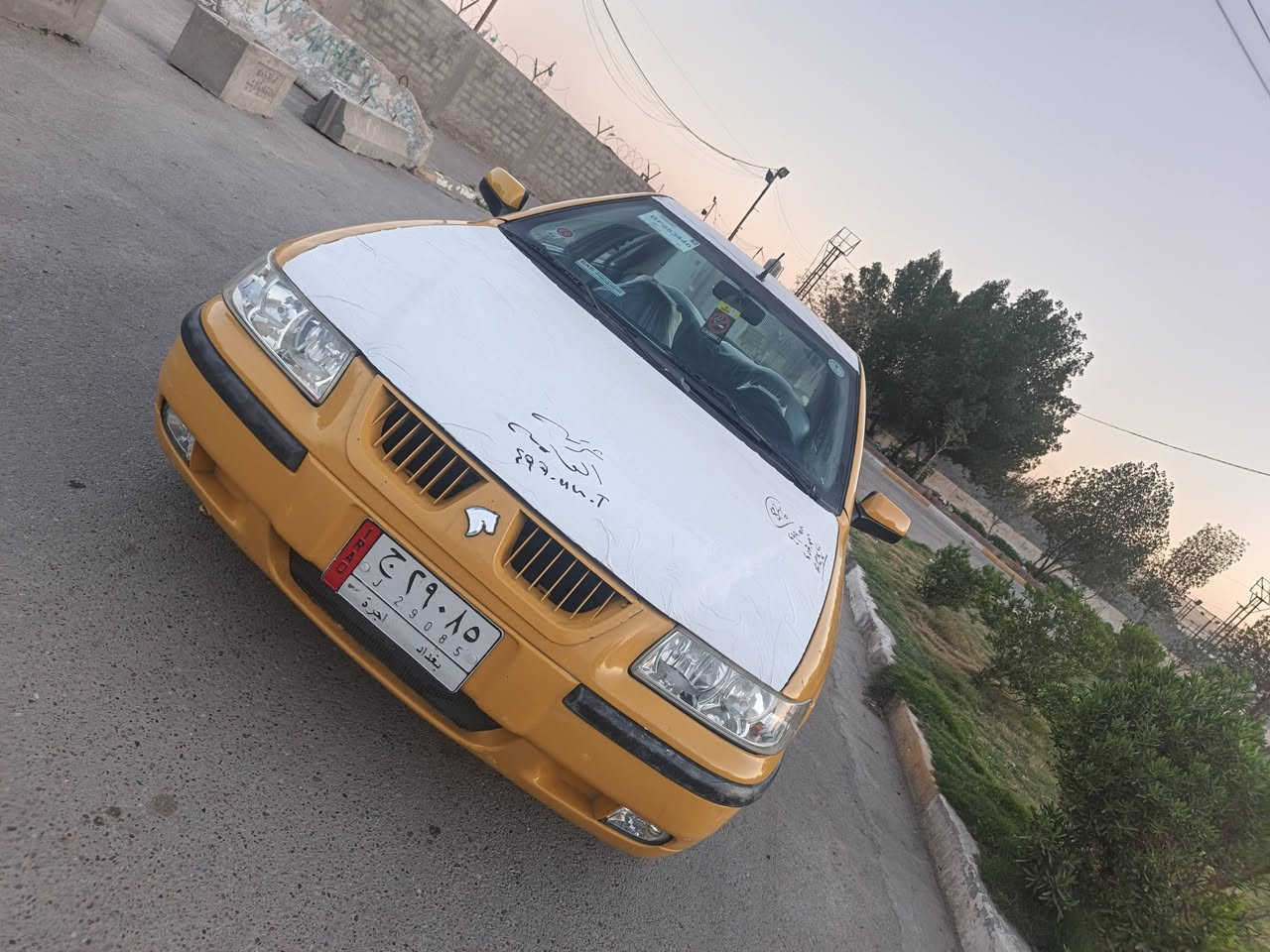 السلام عليكم سمند ٢٠١٠ سيارة للبيع تخم تاير جديد مكينه خير من الله الكير  دواير صبغ بيها قماره وجنطه وبنيد جراد خفيف سياره الباقي خير من الله الكهربائية كولها شغاله سياره حلوه ونضيفه السعر ٣٥ مكاني البياع الشهداء رقم الهاتف ***********
