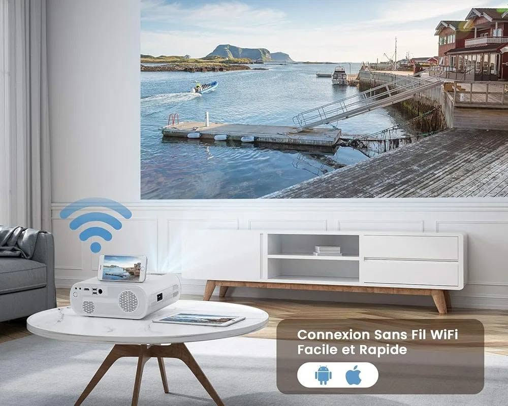 WiMiUS K5 Portable LED Projector، وهو بروجكتر مخصص للترفيه المنزلي والمشاهدة الخارجية. يتميز الجهاز بتصميمه المدمج الذي يسهل حمله، حيث يأتي عادة مع حقيبة نقل مخصصة. دقة العرض: الدقة الأصلية هي 720p (1280x720 بكسل)، مع دعم تشغيل محتوى بدقة Full HD 1080p. يدعم تقنية الواي فاي (WiFi) لمشاركة شاشة الهاتف (iOS و Android) والبلوتوث 5.0 لتوصيل مكبرات الصوت الخارجية.


**إذا كنت صاحب هذا الإعلان وتريد حذفه لأي سبب، رجاءا أرسل رسالة إلى الدعم الفني**