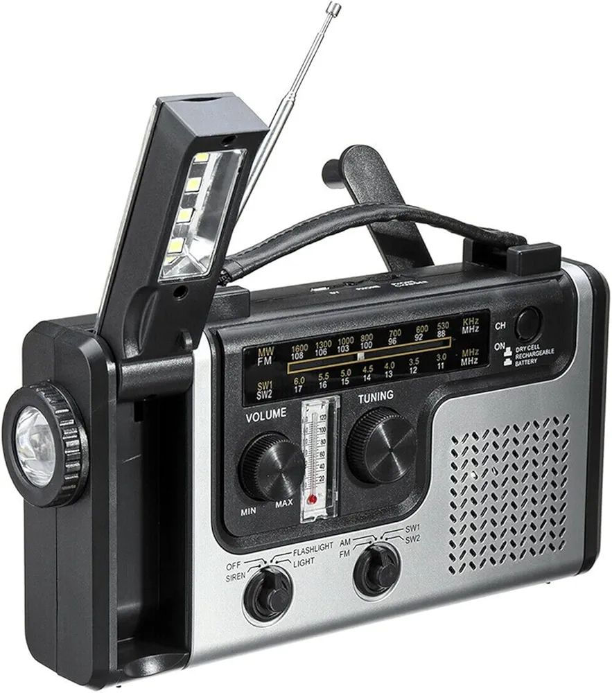 الجهاز هو راديو طوارئ  يأتي فول باند FMو SW و AM و SW2  ومحمول متعدد الوظائف، مصمم للاستخدام في الرحلات الخارجية وحالات الانقطاع المفاجئ للتيار الكهربائي. يتميز الجهاز بقدرته على العمل عبر عدة مصادر للطاقة، بما في ذلك الطاقة الشمسية والكرنك اليدوي (الدينامو)، بالإضافة إلى البطاريات التقليدية.
المواصفات والوظائف الرئيسية
نطاقات البث: يدعم موجات AM، FM، بالإضافة إلى موجات SW1 و SW2 (الموجات القصيرة)
مصادر الطاقة:
لوحة طاقة شمسية مدمجة لشحن الجهاز تحت ضوء الشمس.
مولد يدوي (كرنك) لتوليد الطاقة يدوياً عند الحاجة.
مدخل USB للشحن وتيار مستمر AC.
يعمل ببطاريات 3 * AA (غير مدرجة عادةً) أو بطارية ليثيوم قابلة للشحن.
مميزات إضافية:
مصباح يدوي (Flashlight): للإضاءة في حالات الطوارئ.
باور بانك: يمكن استخدامه كبنك طاقة لشحن الهواتف والأجهزة الرقمية بجهد 5 فولت.
وظائف أخرى: يحتوي على صفارة إنذار (Siren)، ومصباح للقراءة، وفي بعض الإصدارات وظيفة اختبار درجة الحرارة. للاستفسار عن السعر والتفاصيل تفضل الى الخاص


**إذا كنت صاحب هذا الإعلان وتريد حذفه لأي سبب، رجاءا أرسل رسالة إلى الدعم الفني**