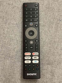 شاشة بلازما ماركة شونك حجم 55 فول مواصفات دقة الشاشة QLED 120HZ ريمونت...