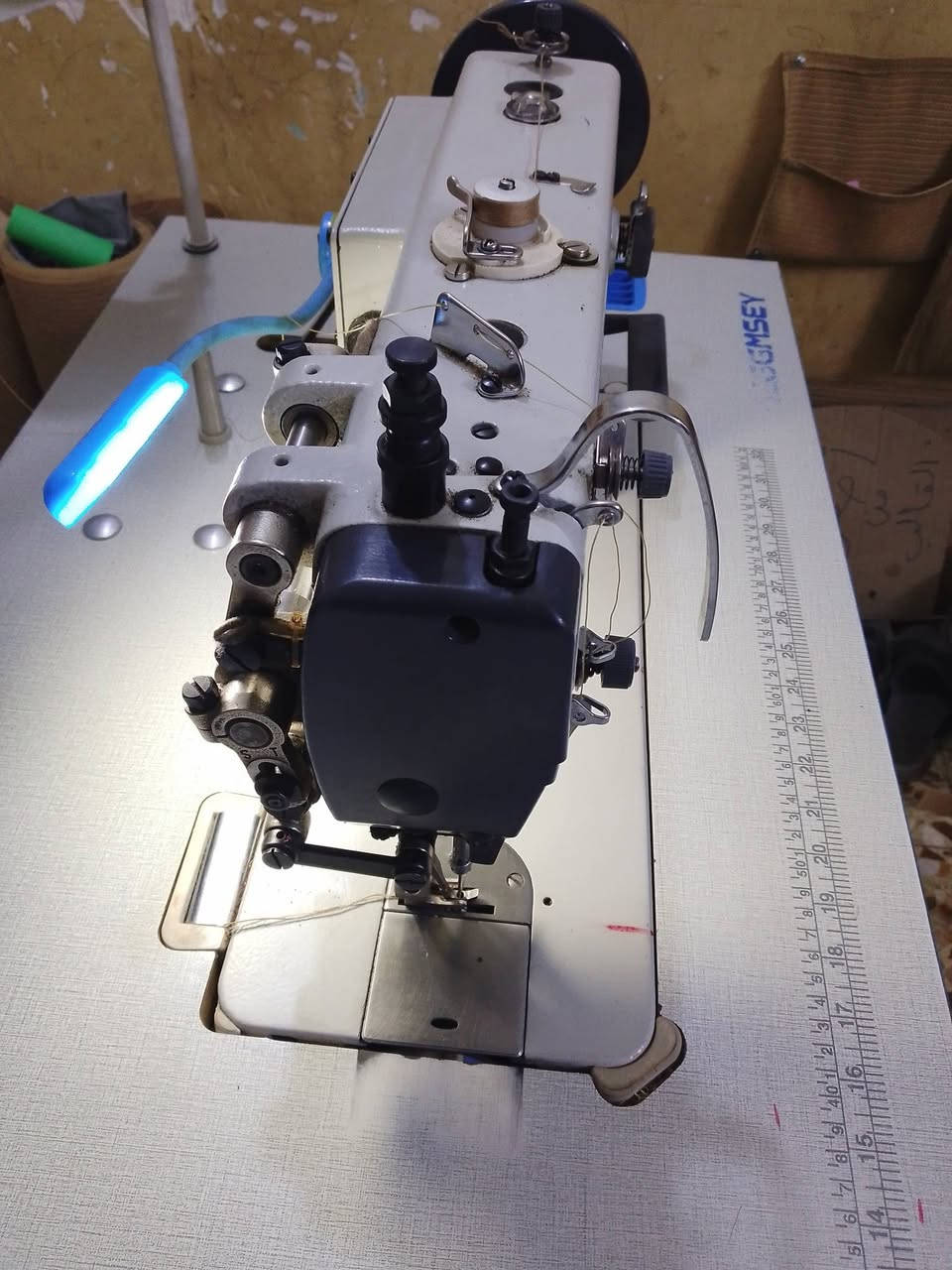 ماكنه خياطه للبيع خشنه دبل بايه تستعمل للجلود والدشمه والجوادر  اخت الجديدة ماطور اقتصادي سعرة 370وبيه مجال بغداد الدورة 
***********
