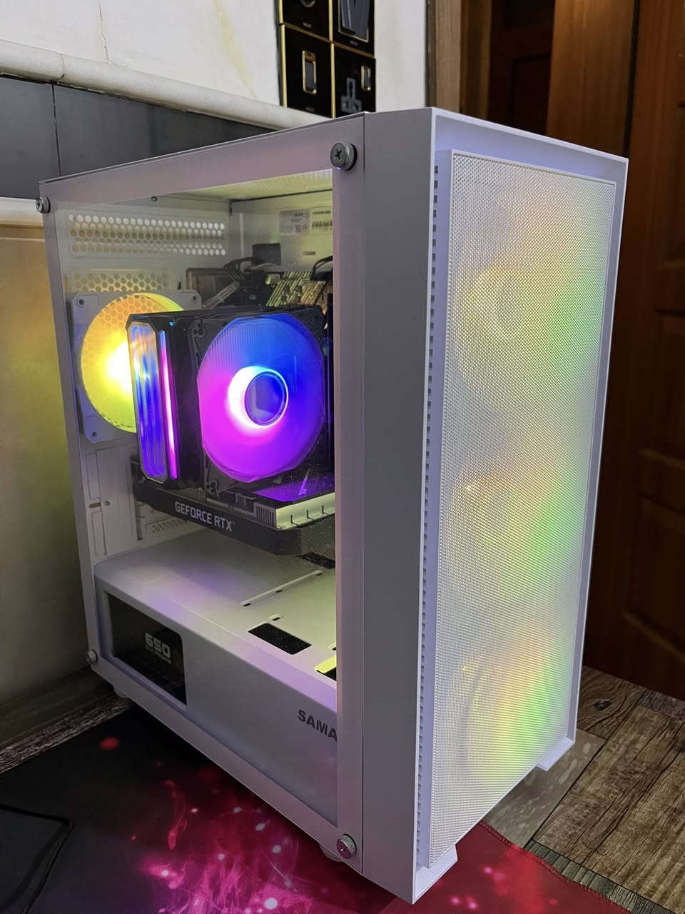 السلام عليكم pc مع المحلقات كامله للبيع
***********

كارت RTX 3050 6GB

هارد 1T

معالج i5-10KF

رامات 16GB 2666 MT/s

تبريد هوائي

ماوس ريد دراجون

كيبورد فري ولف

شاشه HP

سماعات

ماوس باد

الحاسبه ماملعوب بيها وجديده ماصارلها كم شهر من تجميعها 

شرط حته اسلمها الك هيه والكارتون

سعر 850 الف وبيها مجال 

مكاني : بابل / حله / قرب جسر بته

***********
