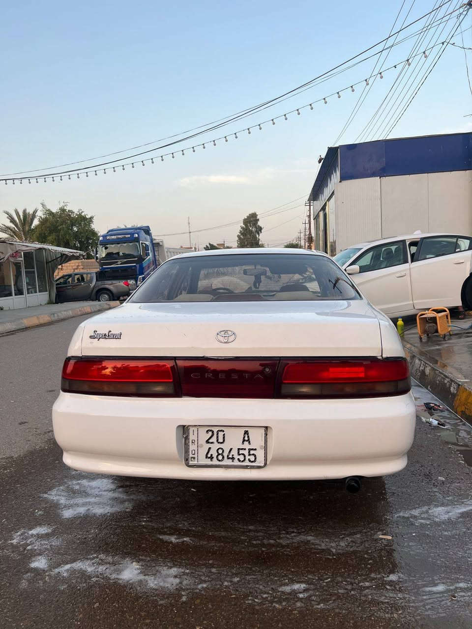 سلام عليكم كرسته موديل 94 رقم ديالى بسمي صبغ عام السياره مرتبه على ايدي
نوزلات 
جدد بلكات
فيت بام جديد
باتري جديد 
 طوبات سائق وراكب جدد 
راديتر جديد 
لايتات جدد 
سماعات جدد 
سياره شويه شويه داشتغل بيها حاليا بدون نواقص فقط داخل شويه يرادله تجديد 
سعرها 46 وبيها مجال 
***********
مكاني ديالى شهربان
