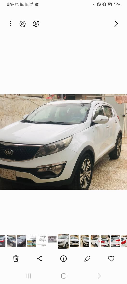 كيا سبورتج كفالة من الصبغ من الضرب مكينة ٢٠٠٠موديل ١٥ خليجي رقم بغداد السونار مرفق وية الصور السعر ١٤٠ وبيها مجال بغداد حي النصر ت***********
