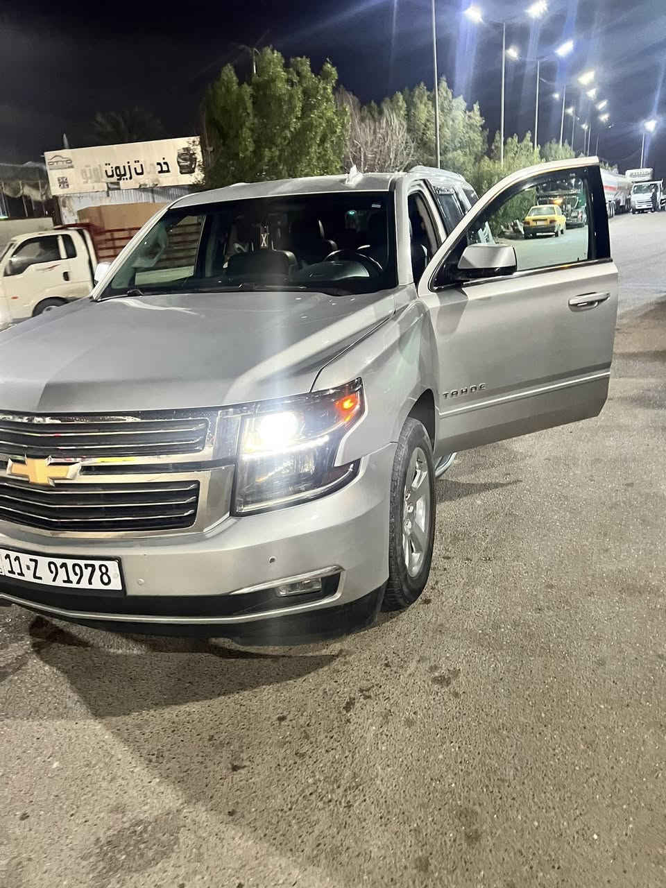 تاهو 2019 LT رقم بغداد باسمي
دخول ضباط
جان بيهه عدم وضوح رقم الي بلشاصي وتم توضيحه من قبل الكمارك
 
‎سوونار+ وارد امريكي حادثهه مرفق بلصور 
‎تاهو  ‏ ( LT )
‎موديل : 2019
ماشية :128 الف 
المواصفات 
‎تشغيل عن بعد
‎تحكم ستيرن جهتين 
‎تحديد مسار 
‎رادارات 
‎قيادة ذاتيه 
‎شاشة ( قاصه ) 
‎كامرة 
‎كشنات كهرباء 2 
‎كشنات تدفئه 
‎كشنات جلد
‎كشنات سياحي 
‎جنطه كهرباء
‎كشن هزاز 
‎ذاكرة خزن ميموري 
‎لد امامي 
‎لايت زنون  
‎مكينة 8 سلندر 
 5300 
‎3 قطع تبريد
‎ 7 راكب 
‎نظام اطفاء 
‎اناره داخلية LED
‎سستم صوت سماعات pose 
‎حساسات 
‎معروفه مواصفات ال LT
 معروضه 275وبيهه مجال
***********
